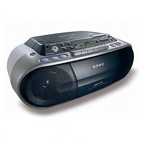 Sony Cd Radio Cassette Recoder - Plata