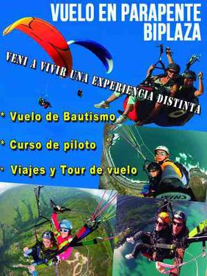 Vuelo Bautismo En Parapente. Promoción Hasta El 10 De Marzo