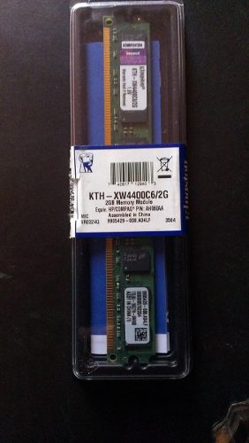 2x Memoria Kingston Ddr2 2gb mhz + Ddr2 1gb