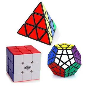 Cubo Rubik Shengshou Pyraminx + Megaminx + Cyclone Boys 3x3
