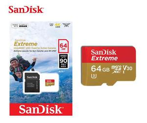 Memoria Micro Sd 64gb Sd Sandisk Extreme 4k Action Cam