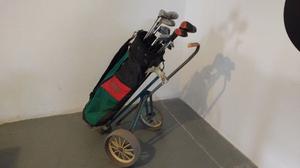 Palos de golf usados + bolso + carro