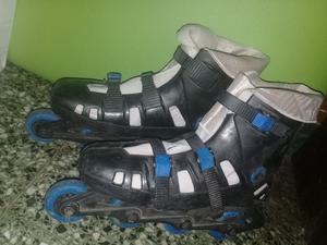Rollers negros y azules