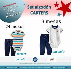 Set Conjunto Bebe Nene Varón Carters 3 A 24 M