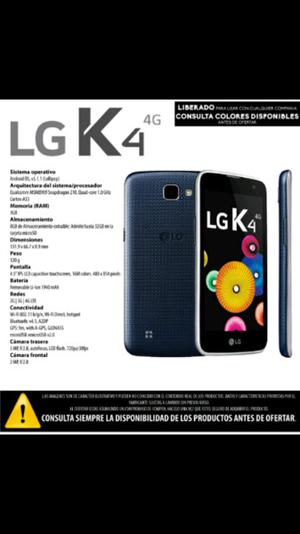 Vendo celu LG K4 nuevo