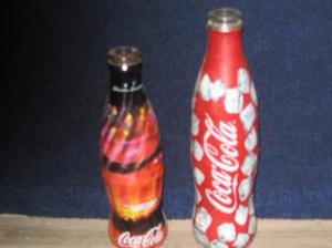6 botellas conmemorativas de coca cola