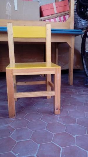 Mesa y silla para jardin de infantes