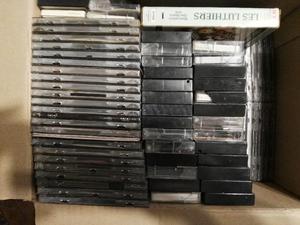 Vendo lote de Cds, cassetes videocasetera usados originales