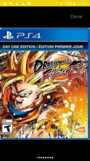 juego play 4 dragón ball fighter z