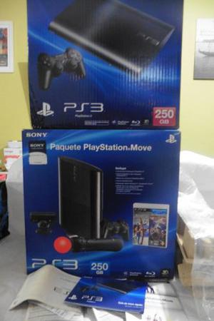 Playstation 3 +9 Juegos V.+pes F. +move+2 Joystic+c.hdmi