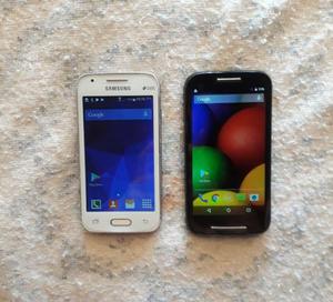 Samsung Ace 4 + Motorola Moto E