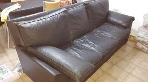 vendo sillon de 3 cuerpos de cuero ecologico.