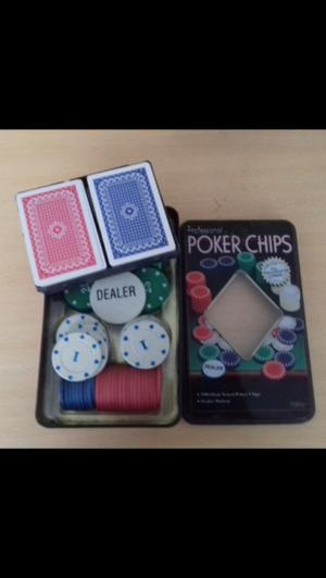 A la venta fichas y cartas de Poker