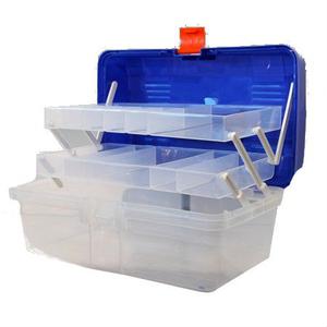 Caja Multiuso Transparente Dos Pisos Rebatible!!!