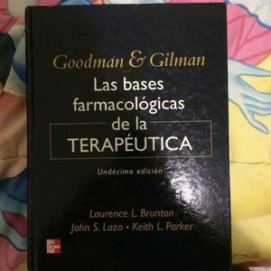 Goodman & Gilman Bases Farmac. De La Terapeutica 11 Edicion