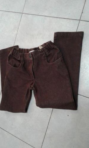 VENDO JEANS MARRON, TALLE 8, ELASTIZADO Y CHUPIN.