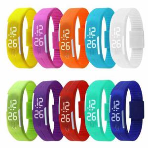 Reloj Pulsera Unisex Digital Tactil Silicona 10 U Por Mayor