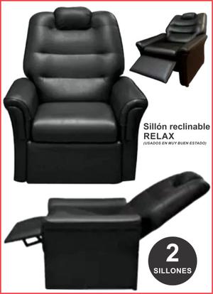 SILLONES RECLINABLES RELAX (2 unidades)