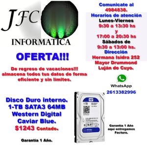 DISCO DURO 1TB SATA WESTERN DIGITAL OFERTA