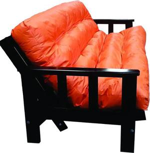 Futon 3 Cuerpos Crudo Con Colchon - 100% Madera Cipres