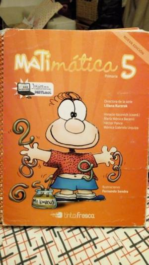 Libro de Matematicas "Matematica 5" para primaria