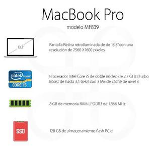 Macbook Pro Modelo  (mf839) Original Sellada