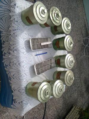 antiguos tarros de cocina y cubeteras,precio por todo