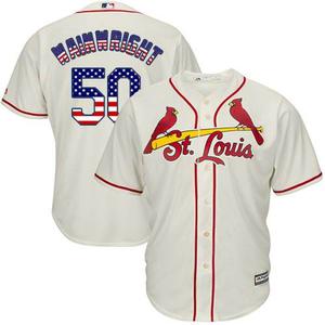 Camiseta M. L. B. St. Louis Cardinals #50 Wainwright (x L)