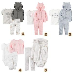 Conjuntos 3 Piezas Carters Babysoft Algodón