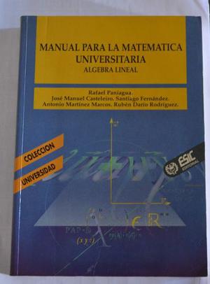Manual Para La Matematica Universitaria Algebra Lineal