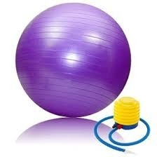 Pelota Esferodinamia 75 Cm + Inflador Pilates Yoga Ball Gym