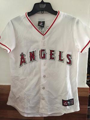 Remera Camiseta Mlb Los Angeles Angels Beisbol Mujer Talle S