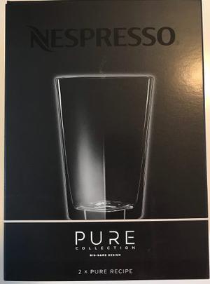 Set De 2 Vasos Nespresso Pure Collection, Nuevo Sin Uso