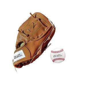 Set Guante Baseball 9 ´´ + Pelota Cosida Softball Bsl Kit