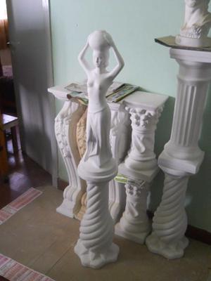 Vendo columna 60 cm + escultura