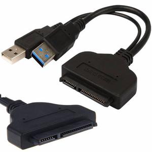 Adaptador Cable Sata A Doble Usb 3.0 Hdd Ssd 2.5 Conversor