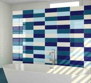 Azulejos Brillantes Decorativos 25x10 Cm En Pvc