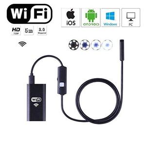 Camara Endoscopica 8mm Wifi Cable Rigido 5 Mts C/accesorios