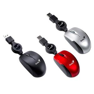 Mini Mouse Genius Micro Traveler V2 Cable Retractil Notebook
