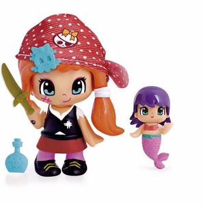 Pinypon Piratas Muñequita Con Sirena Y Accesorios Pin Y Pon