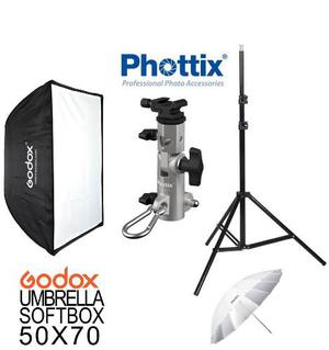 Kit De Iluminación Phottix Para Fotografía Estudio 