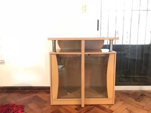 Mesa estante de madera