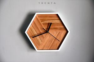 Reloj De Pared Nordico Escandinavo Madera Diseño Regalo