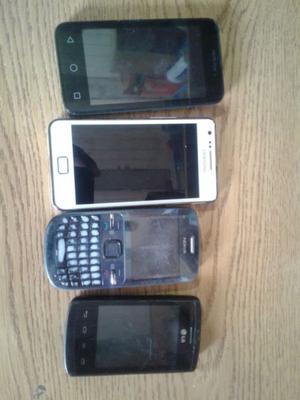 4 celulares varias marcas