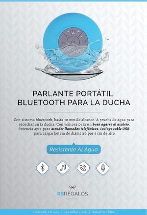 Parlante Portátil Bluetooth Para La Ducha Resistente Al