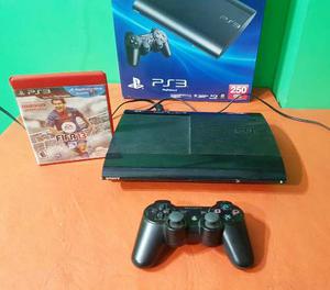 Playstation 3 Super Slim 250gb + 11 Juegos + 1 Joystick