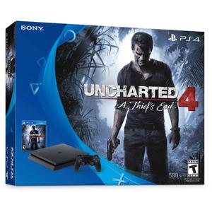 Sony Playstation PS4 SLIM 500GB + Juego Uncharted 4