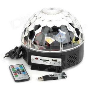 Bola Led Audioritmica 6 Color Usb Sd Luz + Musica + Pendrive