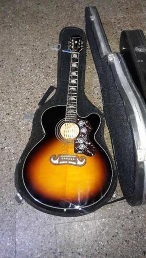 Electroacustica Epiphone EJ200 con Estuche Rigido de