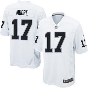 Excelente Camiseta Nfl De Los Oakland Raiders #17 Moore